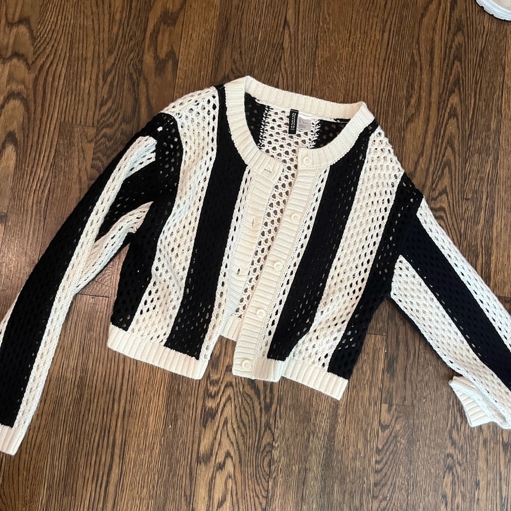 H&M striped cardigan